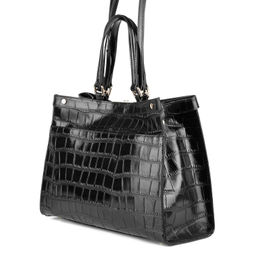 6623 black, Женская кожаная сумка, Barcelo Biagi