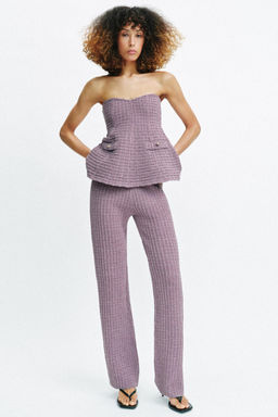 PANTAL?N STRETCH ESTRUCTURA / Morado