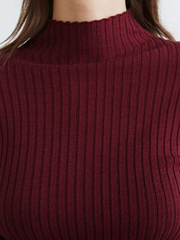 Yar?m Bal?k?? Yaka Kad?n Triko Kazak