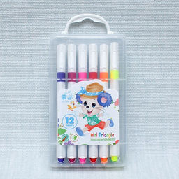 Фломастеры 12цв. в пласт. боксе (ZS286-12) трехгранные