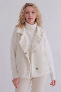 12173 Жилет из искусственного меха белый - Martichelli фото 3