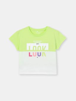 CRB wear/CSJG 63133-36-322 Футболка для девочки, лайм/Ex.Cherubino