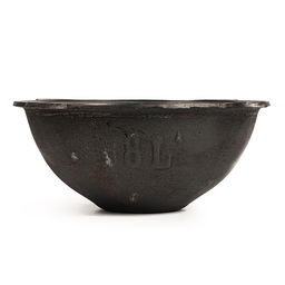 Казан, 8 л, плоское дно, алюминиевая крышка, чугун