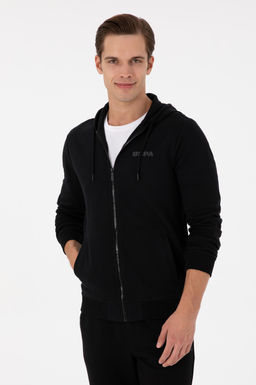 Мужской черный вязаный кардиган Неожиданная скидка в корзине