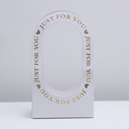 Коробка-переноска для цветов Для тебя 22 12 38 см, белая - Simaland фото 3