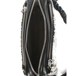 Сумка женская натуральная кожа GU 2033-0011, 3отд, плечевой ремень, черный/серый 257978 - Adelia фото 3