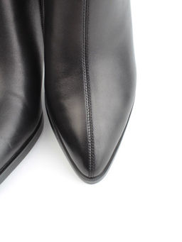 04-M3-L835 BLACK Ботильоны зимние женские (натуральная кожа, натуральный мех)