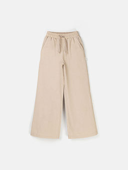 Брюки палаццо хлопковые Песок 7+ - Bungly фото 2