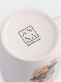 Кружка, 380 мл, фарфор N, белая, Серый кот и Пес, Pets - Anna lafarg фото 8