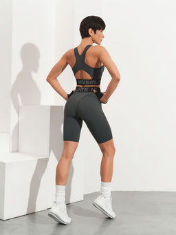 Велосипедки с высокой посадкой и брендированным поясом с силиконом - Eazyway фото 6