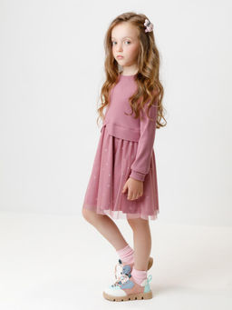 К 5833/пепельная роза платье для дев