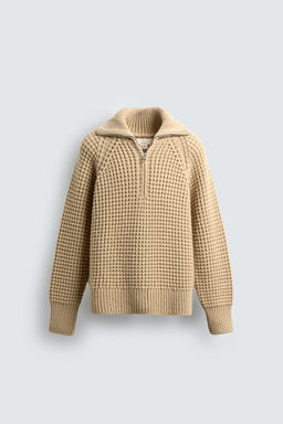 LIMITED EDITION WAFFLE-KNIT JUMPER - Zara фото 8