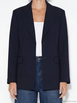 Krep Kad?n Blazer Ceket