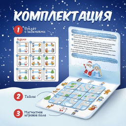 Настольная игра на логику Новогодний марафон - Лас играс kids фото 10