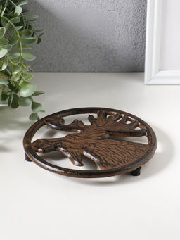 Сувенир чугун подставка "Лось" 16,5х16,5х1,5 см