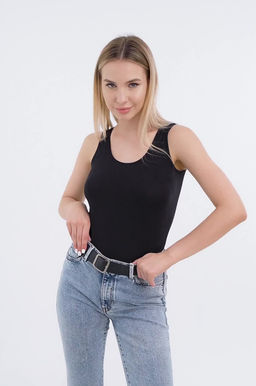 Женская майка из хлопка с добавлением эластана Happy Fox  фото 3