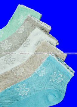 Цена за 10 пар. Товары России (Линия здоровья) носки женские со слабой резинкой крашеный лен арт. ЖЛ-14 (Ж-10, ЖРН-05) ассорти