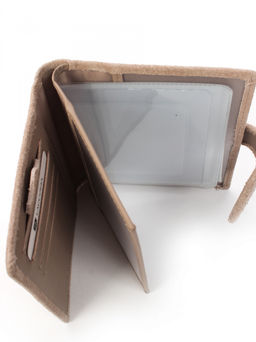 LACCOMA обложка для авто документов LA-3090-З-серо-бежевый натуральная замша