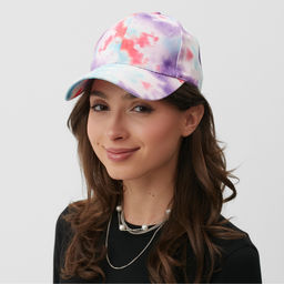 Кепка женская Tie-dye MINAKU, фиолетовый, размер 56-58