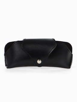 Футляр для очков , 16*3*6,3 см, кнопка, черный