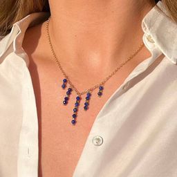 Колье на цепочке с Лазуритом