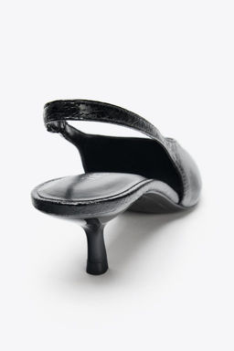 SLINGBACK HIGH-HEEL SHOES - Zara фото 7
