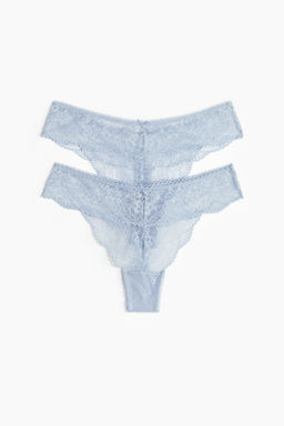 Pack de 2 bragas thong de encaje - H&m фото 2
