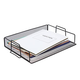 Лоток для бумаг Calligrata, горизонтальный, металлическая сетка, 1 отделение, чёрный