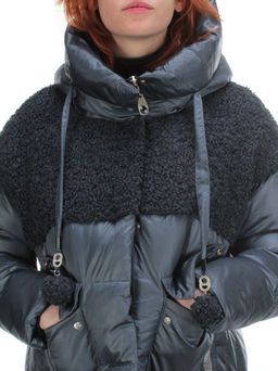 Y21636 DK. GRAY Пальто женское зимнее MEIYEE (200 гр. холлофайбера) - Fashion фото 4