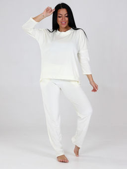 452 ПИЖАМА ЖЕНСКАЯ (брюки) (Молочный)