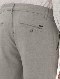 Haki Slim Fit Yazl_k Kanvas Pantolon