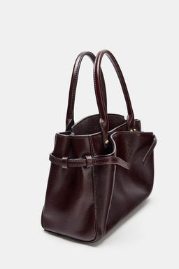 LEATHER MINI CITY BAG - Zara фото 6