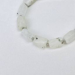 Браслет из Лунного камня с включением Турмалина 16 см + - Радуга самоцветов фото 3