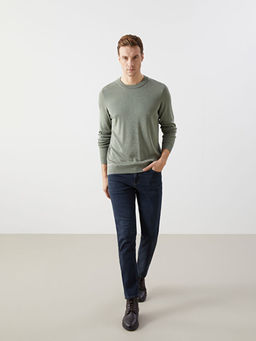 Bisiklet Yaka Erkek Triko Kazak