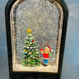 Новогодний декор Фонарь стекло - 23 см (арт. 23014A/23014B/23014D) в ассортименте - Ип лебедев о.ю фото 5