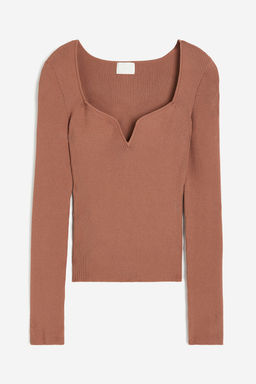 Top en punto de canale con escote corazon - H&m фото 5