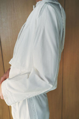 LACE COTTON SHIRT - Zara фото 3
