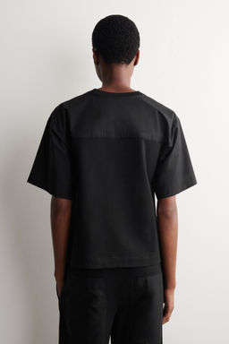 CAMISETA DE ALGOD?N CON PANELES DE POPELINA - H&m фото 8