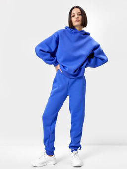 Брюки женские спортивные в синем оттенке сирень 382445