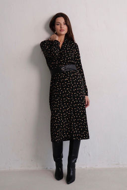 Платье-рубашка с английским воротником принт - Martichelli фото 236