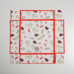 Цена за 5 шт. Коробка для кондитерских изделий «С Новым новогодним счастьем», 12×12×3.5 см