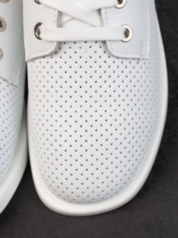 03-D7HY1-1 WHITE Полуботинки женские (натуральная кожа) - Фабричный китай фото 10