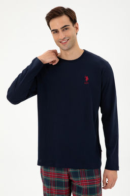 Мужской темно-синий пижамный комплект Неожиданная скидка в корзине - U.s. polo assn фото 3