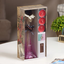 Набор подарочный Париж (диффузор и свечи) роза, Богатство Аромата  фото 6