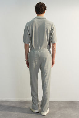 Tas Straight Fit Dokulu Gizli Kordonlu Tek Parca Esofman Alt? TMNSS23EA00013