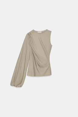 TOP ASIM?TRICO MANGA ABULLONADA / Vis?n - Zara фото 4