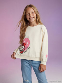 Hello Kitty Bask?l? K?z ?ocuk Sweatshirt
