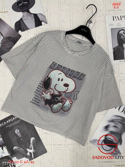 Женская футболка в полоску - Bruno фото 4