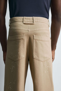 LIMITED EDITION PAINT SPLATTER TROUSERS - Zara фото 6
