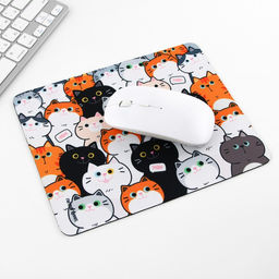 Коврик для компьютерной мыши «Котята», 22×18 см
